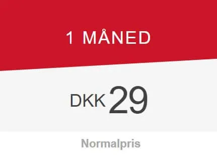 29 kr. for 1 måned
