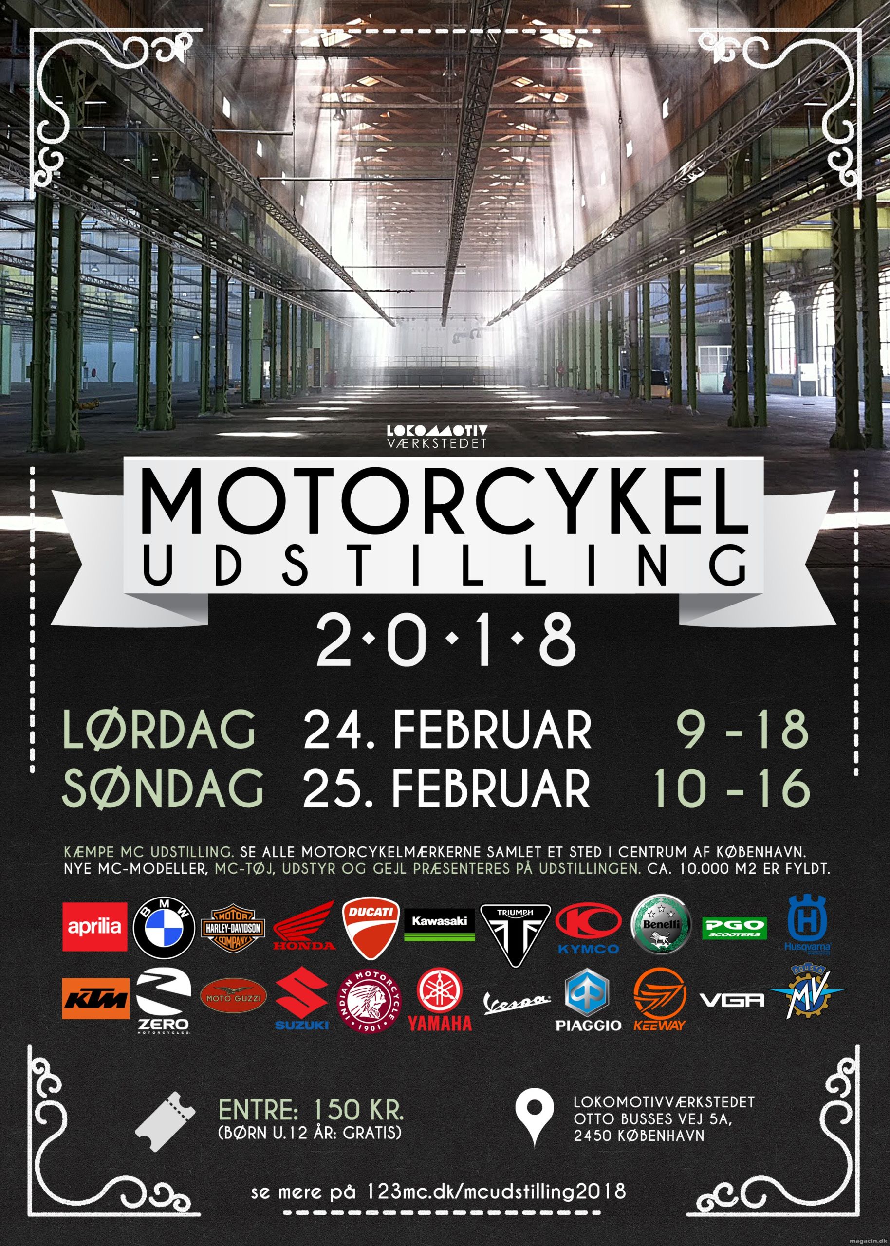 Endelig udstillerliste Motorcykeludstilling 2018