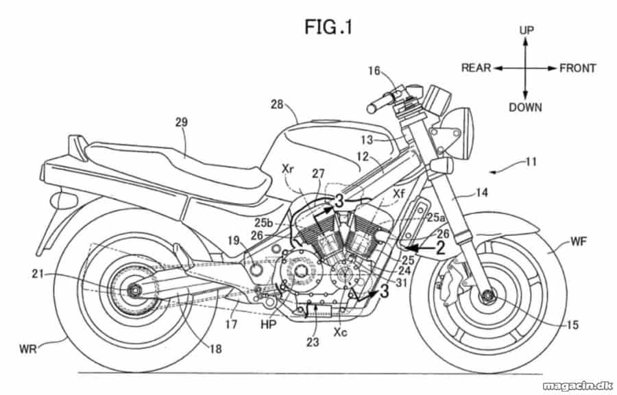 Nyt V-twin patent fra Honda