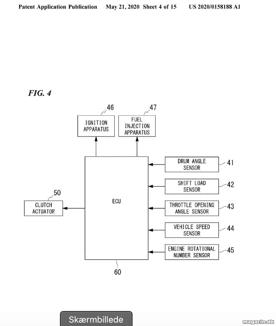 Patent: Semi-automatisk kobling fra Honda