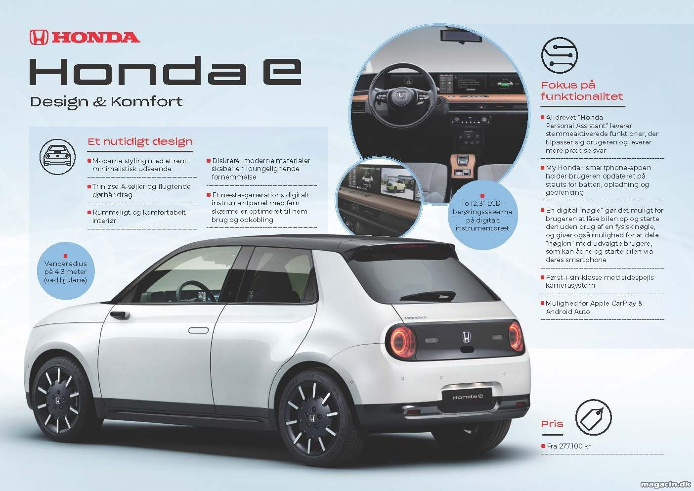 Honda's nye elektriske bil: Honda e