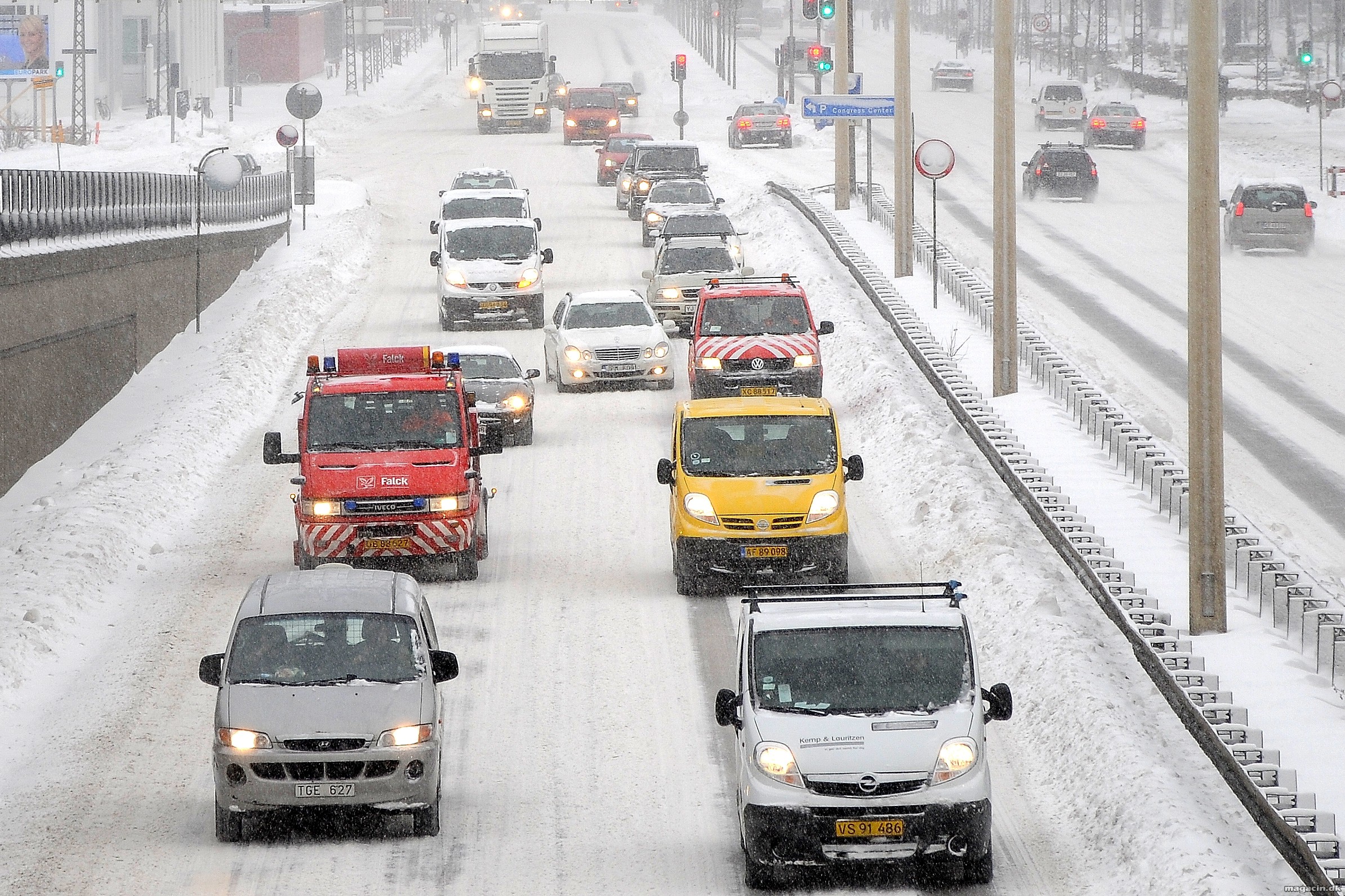 Vinteren rammer også varebiler