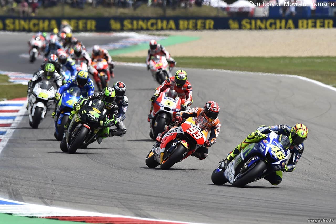 MotoGP. Rossi vinder efter sammenstød