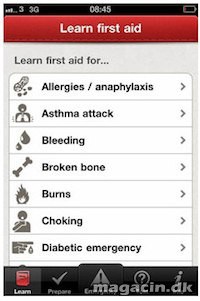 Røde kors app til førstehjælp