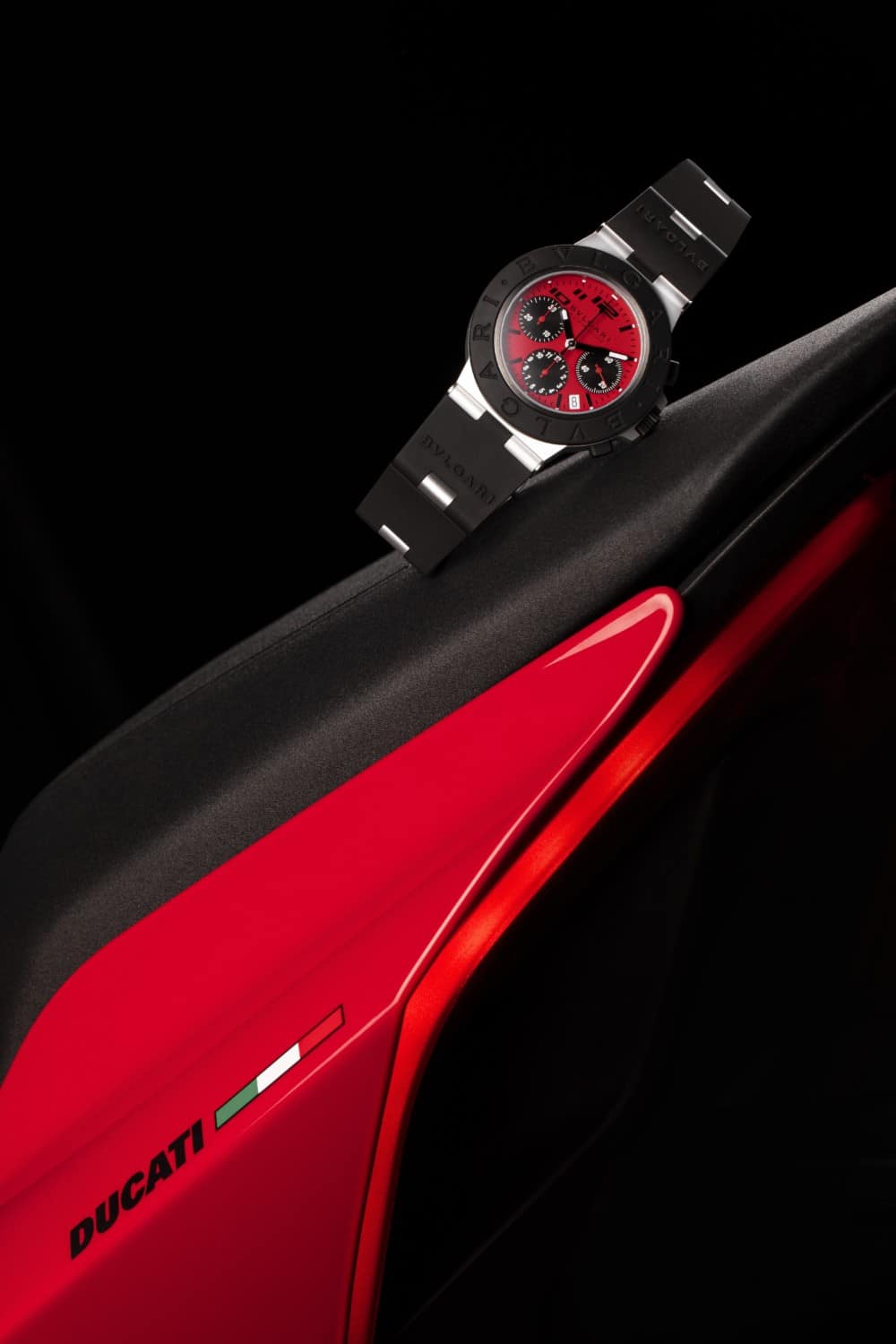 Eksklusivt Ducati / Bvlgari armbåndsur med morsom detalje