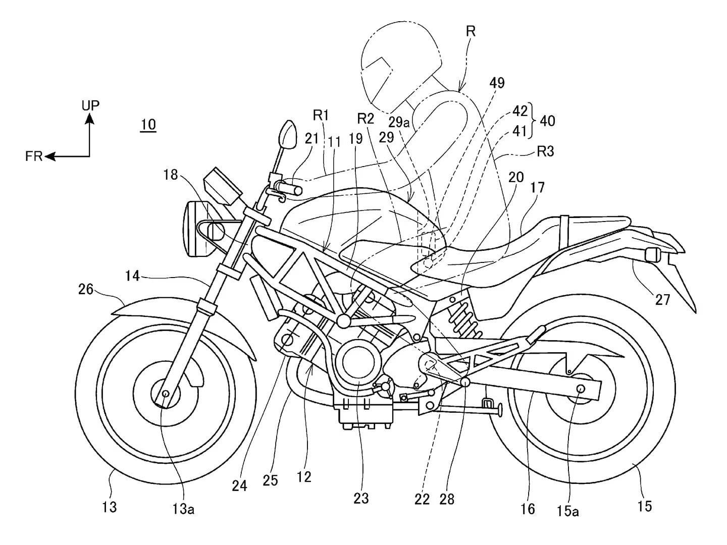 Honda vil integrere airbag i motorcykler